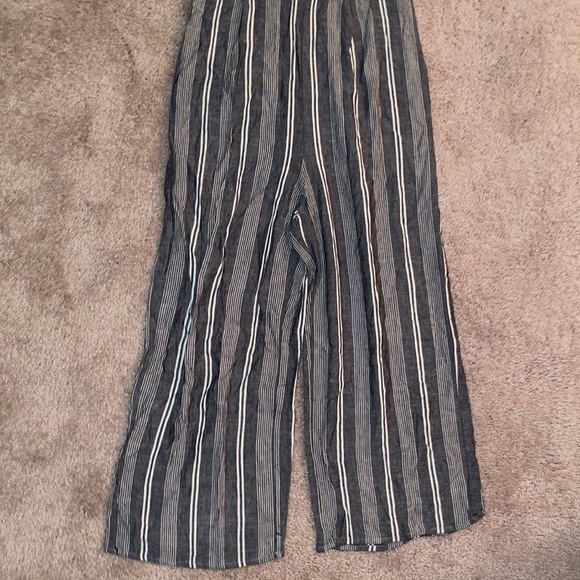 Chloe + Rene blue and white striped romper - Picture 3 of 9